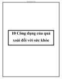 10 Công dụng của quả xoài đối với sức khỏe