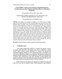 Báo cáo vật lý: Using of HPLC Analysis for Evaluation of Residual Monomer Content in Denture Base Material and Their Effect on Mechanical Properties