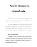 Nguyên nhân gây ra giãn phế quản