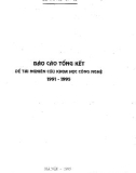 Báo cáo tổng kết đề tài NCKH công nghệ 1991-1995: Nghiên cứu thu phát thanh kỹ thuật số stereo và thu phát hình kỹ thuật số độ phân giải cao (HDTV)