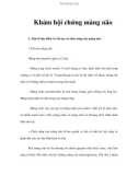 Khám hội chứng màng não