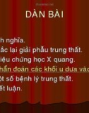 Chuẩn đoán X quang trong hội chứng trung thất