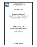 Tóm tắt luận văn Thạc sĩ Quản trị kinh doanh: Hoạch định tài chính tại công ty TNHH Phú Minh Cát từ năm 2019 đến năm 2021