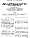 Báo cáo Nghiên cứu thành phần hóa học cây xàng dùng cambốt (Arnicrate cambodiana (pierre) n.hall.) họ dây gối (Celastraceae).