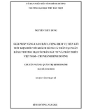 Luận văn Thạc sĩ Quản trị kinh doanh: Giải pháp nâng cao chất lượng dịch vụ tiền gửi tiết kiệm đối với khách hàng cá nhân tại ngân hàng thương mại cổ phần đầu tư và phát triển Việt Nam - chi nhánh Bình Dương