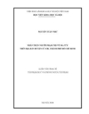 Luận văn Thạc sĩ Luật học: Nhân thân người phạm tội về ma túy trên địa bàn huyện Củ Chi, thành phố Hồ Chí Minh