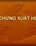 Bệnh học: HỘI CHỨNG XUẤT HUYẾT