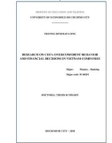 Doctoral thesis summary: Research on Ceo's overconfident behavior and financial decisions in Vietnam companies