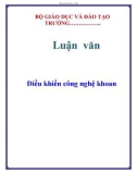 Luận văn: Điều khiển công nghệ khoan