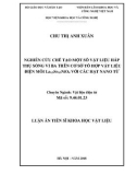 Luận án Tiến sĩ Khoa học vật liệu : Nghiên cứu chế tạo một số vật liệu hấp thụ sóng vi ba trên cơ sở tổ hợp vật liệu điện môi La1,5Sr0,5NiO4 với các hạt Nano từ