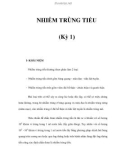 NHIỄM TRÙNG TIỂU (Kỳ 1)