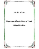 LUẬN VĂN: Thực trạng kế toán Công ty Trách Nhiệm Hữu Hạn