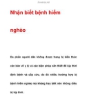 Nhận biết bệnh hiểm nghèo