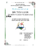 Đề tài: ăn mòn và bảo vệ kim loại trong bồn bể chứa dầu khí