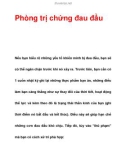 Phòng trị chứng đau đầu