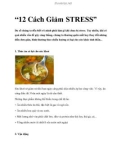 '12 Cách Giảm STRESS'