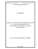 Luận văn Thạc sĩ Khoa học lâm nghiệp: Nghiên cứu đặc điểm phân bố, thử nghiệm nhân giống cây Xạ đen (Ehretia asperula Zoll. & Mor.) bằng phương pháp giâm hom và gieo hạt tại tỉnh Hòa Bình