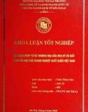 Khóa luận tốt nghiệp: Các biện pháp tự vệ thương mại của Hoa Kỳ và giải pháp đối phó cho doanh nghiệp xuất khẩu Việt Nam