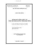 Luận văn thạc sĩ Quản lý công: Đánh giá công chức xã ở huyện Đăk Glong, tỉnh Đăk Nông