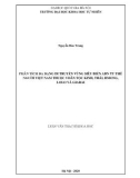 Luận văn Thạc sĩ Khoa học: Phân tích đa dạng di truyền vùng siêu biến ADN ty thể người Việt Nam thuộc 5 dân tộc Kinh, Thái, Hmong, Lolo và Giarai