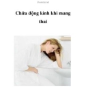 Chữa động kinh khi mang thai