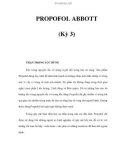 PROPOFOL ABBOTT (Kỳ 3)