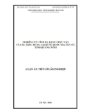 Luận án Tiến sĩ Lâm nghiệp: Nghiên cứu tính đa dạng thực vật và cấu trúc rừng tại Rừng Quốc gia Yên Tử, tỉnh Quảng Ninh