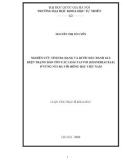 Luận văn Thạc sĩ Khoa học: Nghiên cứu tính đa dạng và bước đầu đánh giá hiện trạng bảo tồn các loài Tai voi (Gesneriaceae) ở vùng núi đá vôi Đông Bắc Việt Nam