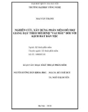 Luận văn Thạc sĩ Kỹ thuật phần mềm: Nghiên cứu, xây dựng phần mềm hỗ trợ giảng dạy theo mô hình vai mẫu đối với kịch hát dân tộc