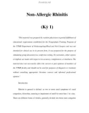 Non-Allergic Rhinitis (Kỳ 1)