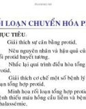 Bài giảng phần Rối loạn chuyển hóa Protid