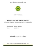 Tóm tắt Luận án tiến sĩ: Nghiên cứu giải pháp nâng cao hiệu suất sử dụng phân đạm viên nén cho ngô tại Thanh Hóa