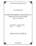 Tóm tắt Luận án Tiến sĩ Nông nghiệp: Nghiên cứu đặc điểm nông sinh học của một số dòng lúa mới do lai xa giữa hai loài phụ indica và japonica