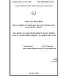 Luận văn: Tác động của hội nhập kinh tế quốc tế đến tư duy và đời sống kinh tế - xã hội ở Việt Nam