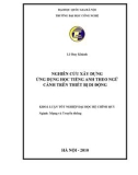 LUẬN VĂN: NGHIÊN CỨU XÂY DỰNG ỨNG DỤNG HỌC TIẾNG ANH THEO NGỮ CẢNH TRÊN THIẾT BỊ DI ĐỘNG