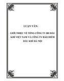 Luận văn: Giới thiệu về tổng công ty BH dầu khí Việt Nam và công ty BH dầu khí Hà Nội