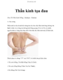 Thần kinh tọa đau (Tọa Cốt Thần Kinh Thống – Sciatique – Sciatica)