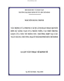 Luận văn Thạc sĩ Kinh tế: Tác động của phong cách lãnh đạo trao quyền đến sự sáng tạo của nhân viên, vai trò trung gian của yếu tố niềm tin - Trường hợp tại các ngân hàng thương mại ở thành phố Hồ Chí Minh