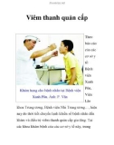 Viêm thanh quản cấp