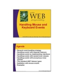 HANDLING MOUSE AND KEYBOARD EVENTS