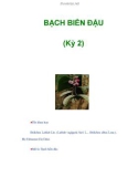 BẠCH BIỂN ĐẬU (Kỳ 2)