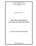 Luận văn Thạc sĩ Toán học: Phân tích vành thương của vành các số nguyên Gauss