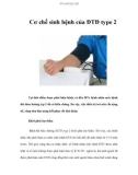 Cơ chế sinh bệnh của ĐTĐ type 2