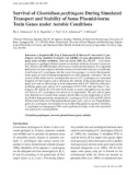 Báo cáo khoa học: Survival of Clostridium perfringens During Simulated Transport and Stability of Some Plasmid-borne Toxin Genes under Aerobic Conditions