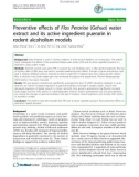 Báo cáo y học: Preventive effects of Flos Perariae (Gehua) water extract and its active ingredient puerarin in rodent alcoholism models