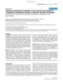 Báo cáo khoa học: Injurious mechanical ventilation in the normal lung causes a progressive pathologic change in dynamic alveolar mechanics