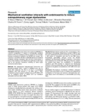 Báo cáo khoa học: Mechanical ventilation interacts with endotoxemia to induce extrapulmonary organ dysfunction