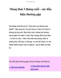 Mang thai 3 tháng cuối - các dấu hiệu thường gặp