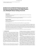 Báo cáo hóa học: Analysis of a Combined Antenna Arrays and Reverse-Link Synchronous DS-CDMA System over Multipath Rician Fading Channels