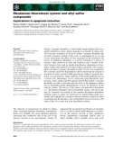 Báo cáo khoa học: Rhodanese–thioredoxin system and allyl sulfur compounds Implications in apoptosis induction